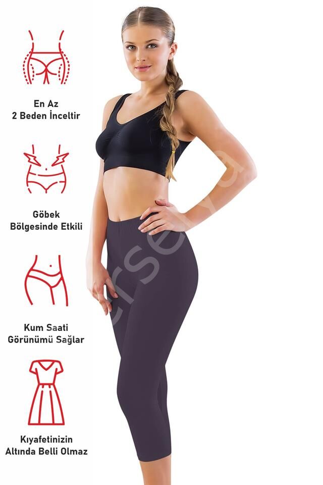 Antrasit Mı Emay 7300 Battal Kapri Tayt