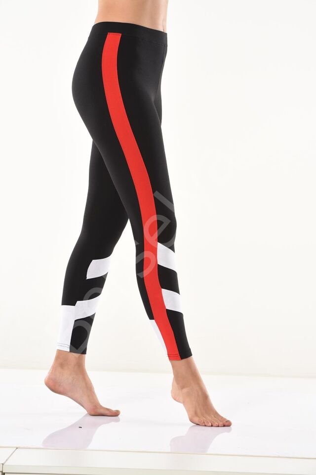 Şeritli Kadın Tayt 0588