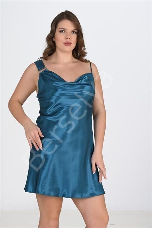 Büyük Beden 2li Petrol Sabahlık Takımı Bigsize 6206