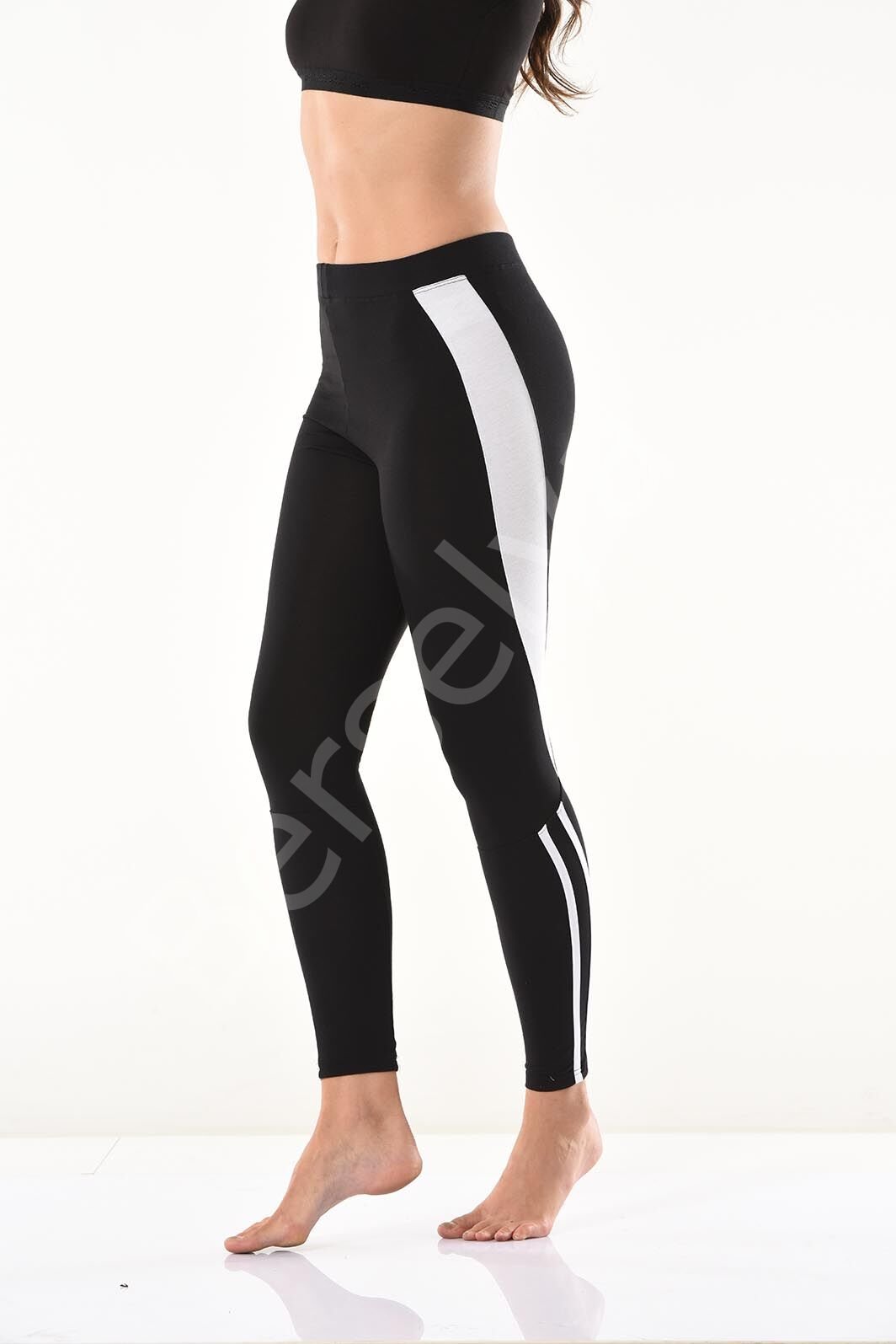 Şeritli Kadın Tayt 0591