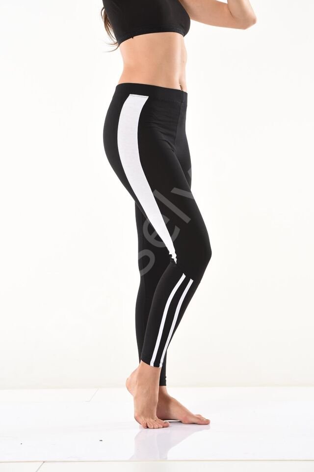 Şeritli Kadın Tayt 0591