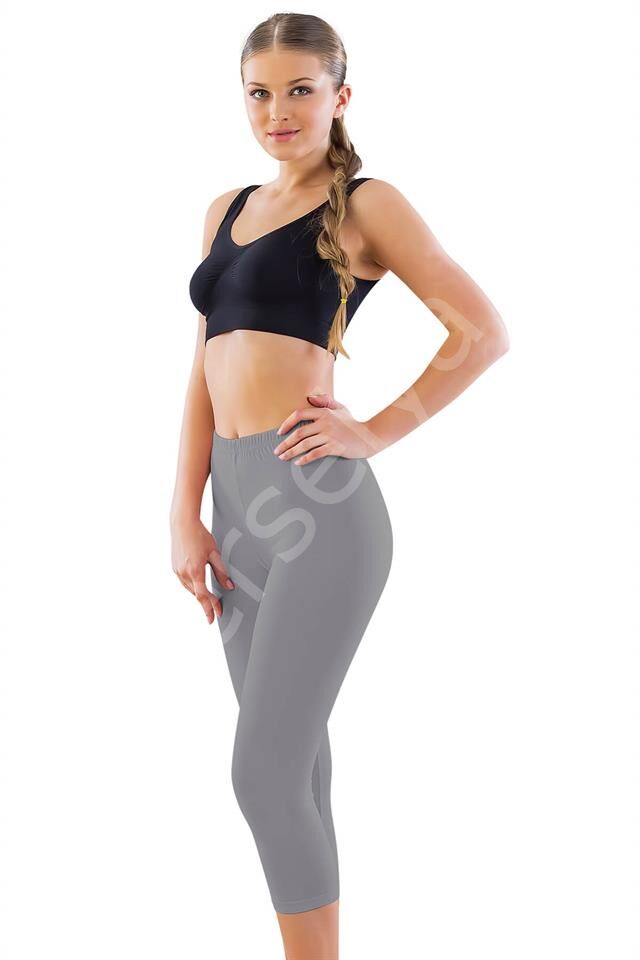 Gri Mı Emay 7300 Battal Kapri Tayt