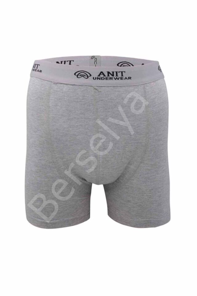 Kısa Paça Likralı Erkek  Boxer Gri - 1115a