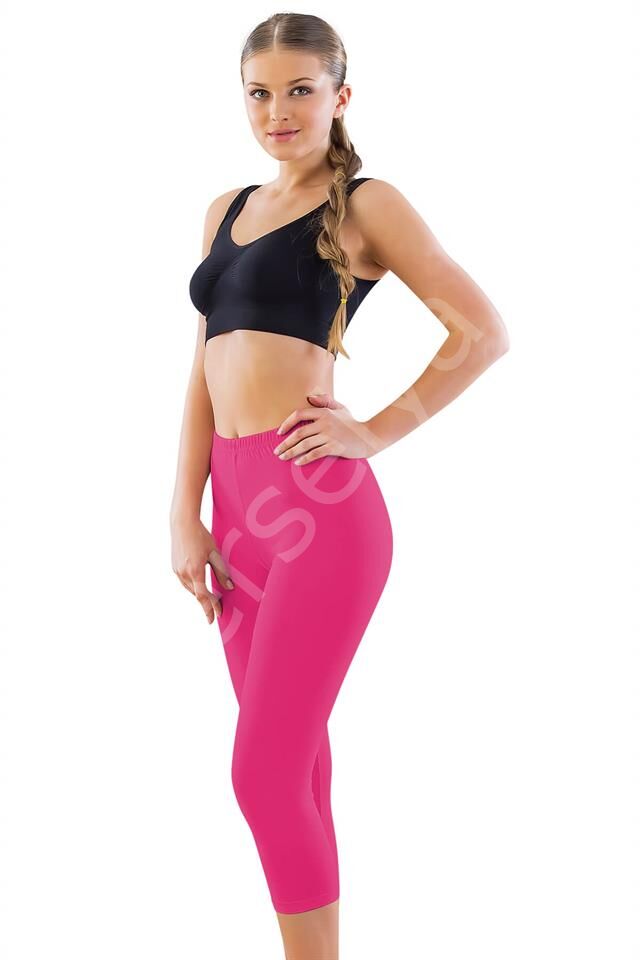 Fuşya Mı Emay 7300 Battal Kapri Tayt