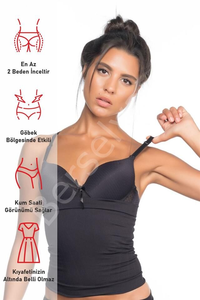 Siyah Emay 2024 Ergonomik Bel Korse