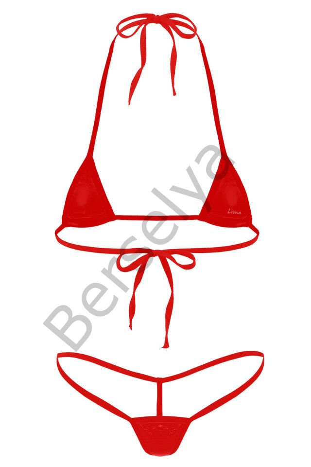 Fantezi Giyim İç Çamaşırı Kırmızı Sütyen Külot Takımı