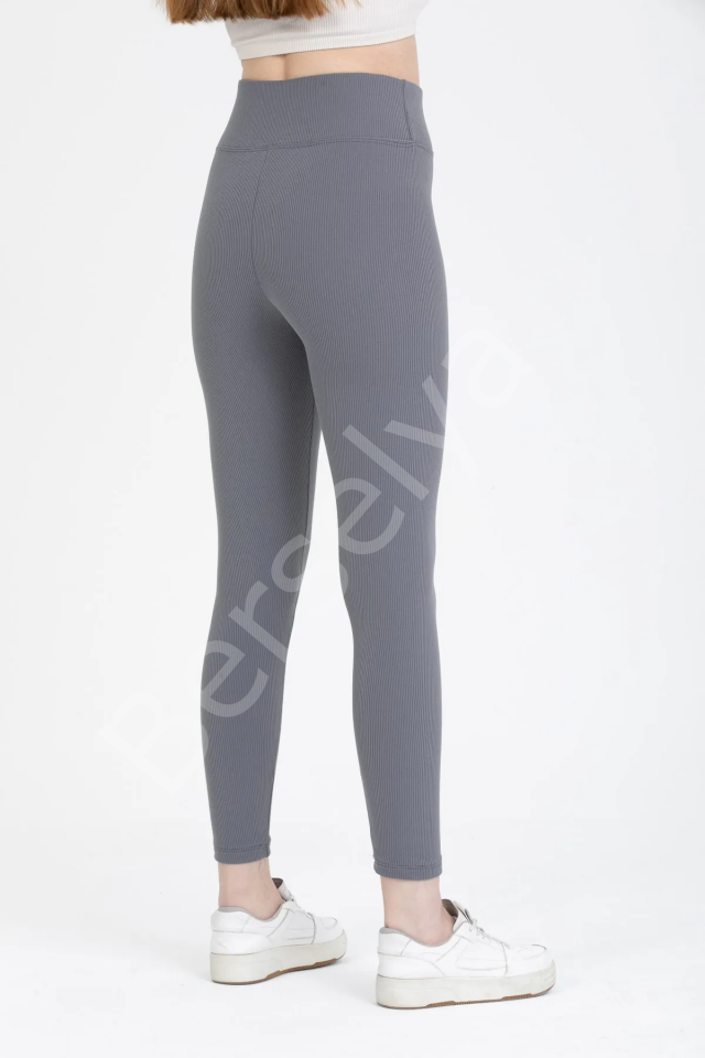 Füme Yüksek Bel Fitilli Tayt 0608