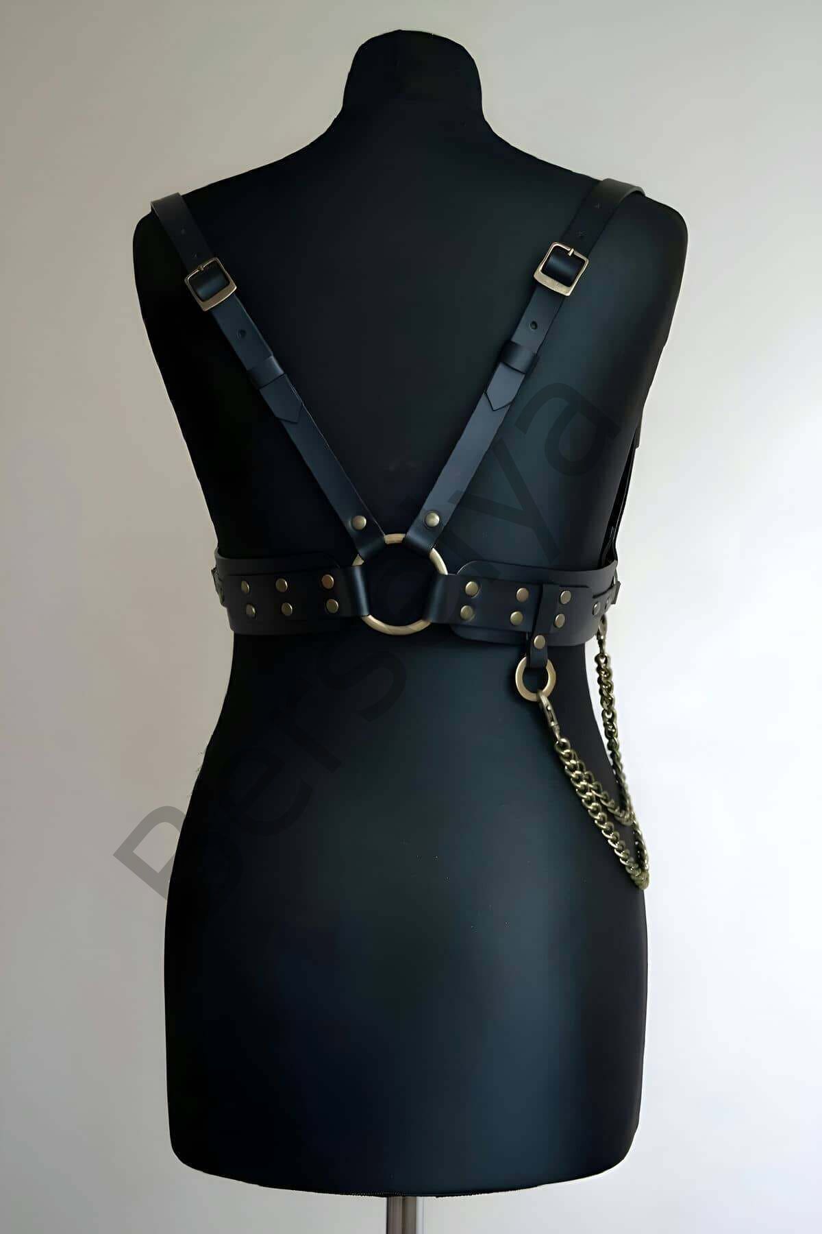 Zincir Detaylı Şık Tarz Kemer, Omuz Ve Sırt Kemer - Brf908