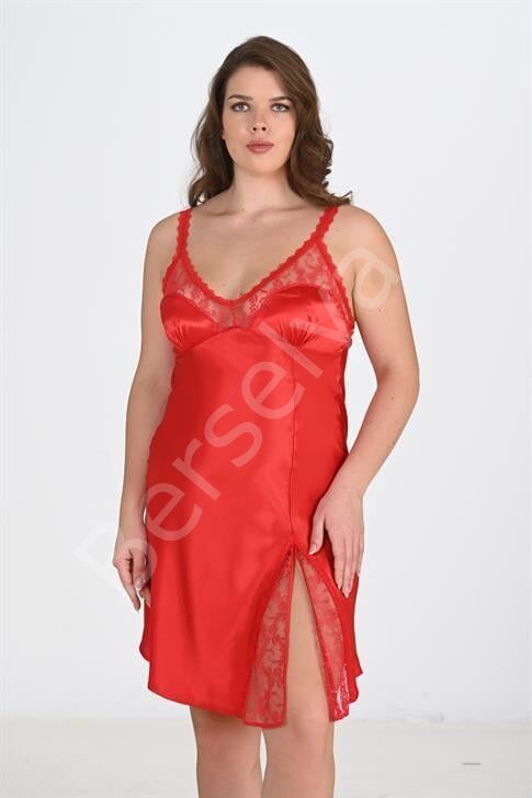 Büyük Beden Kırmızı Gecelik 2102