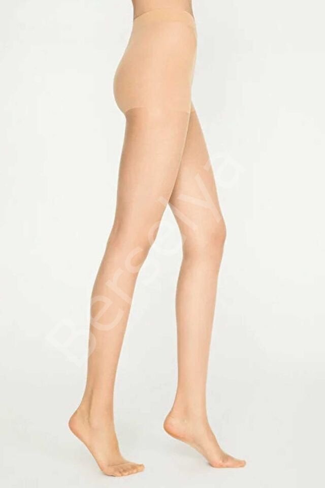 Parlak Fit 15 Likralı Külotlu Çorap Açık Ten
