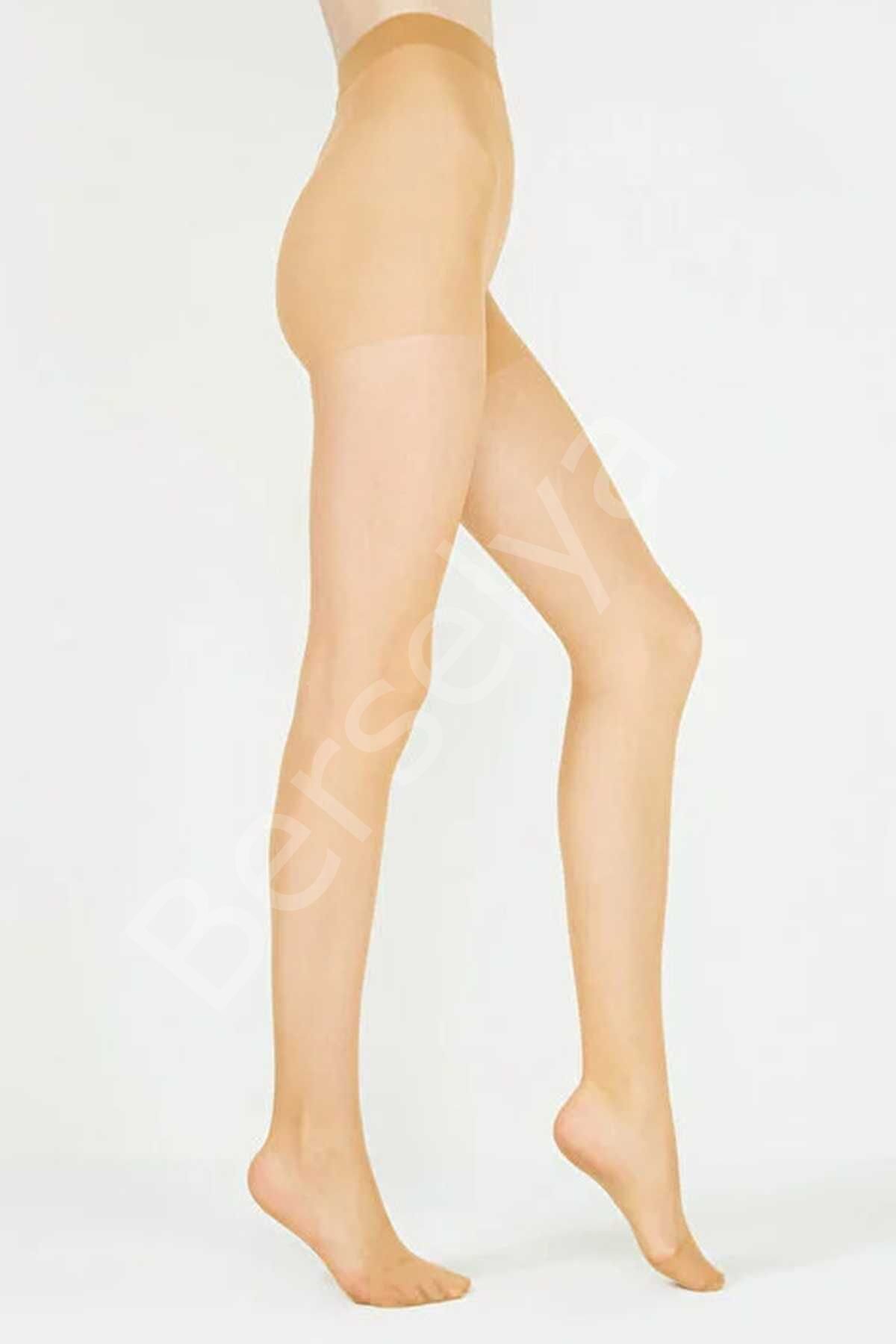 Parlak Fit 15 Likralı Külotlu Çorap Ten