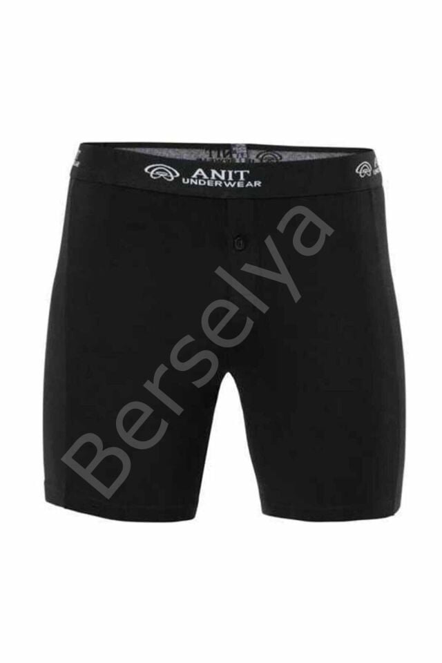 Likralı Uzun Erkek  Boxer Siyah - 1114a
