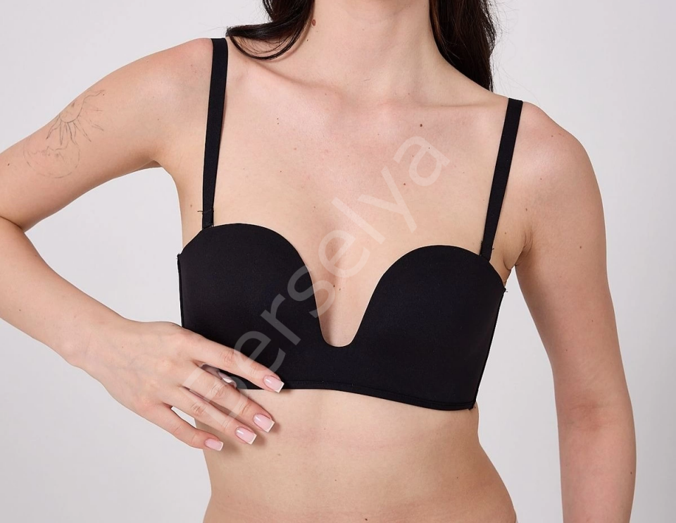 Freshness Msf05 Destekli V Dekolte Lazer Kesim Sütyen