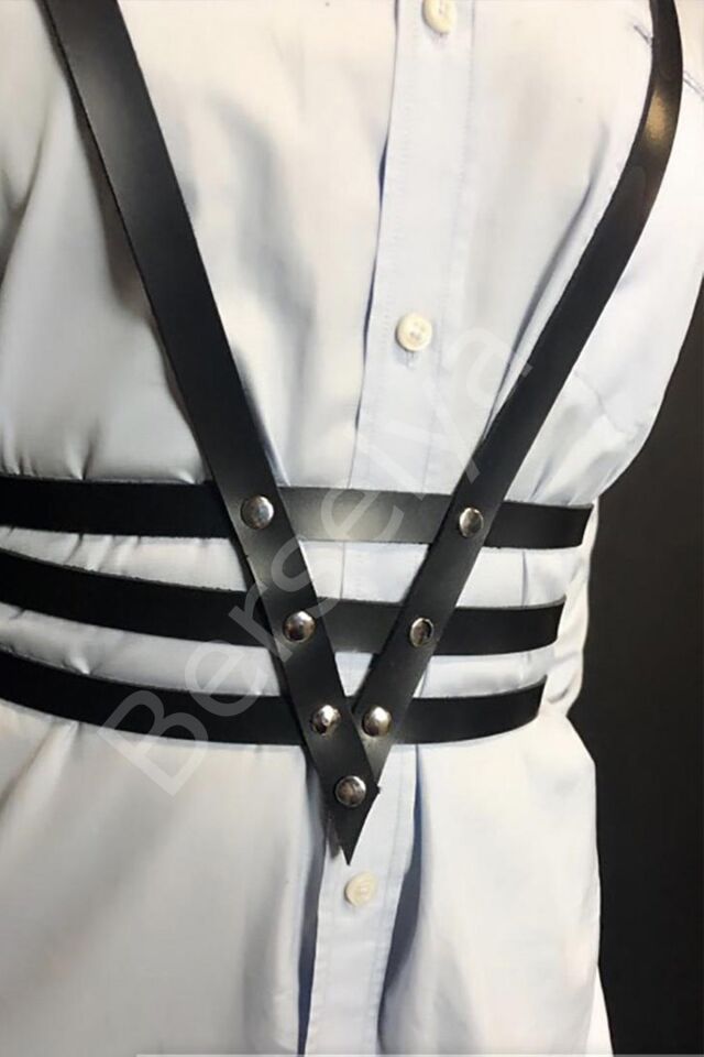 Seksi Günlük Göğüs Deri Harness 1058