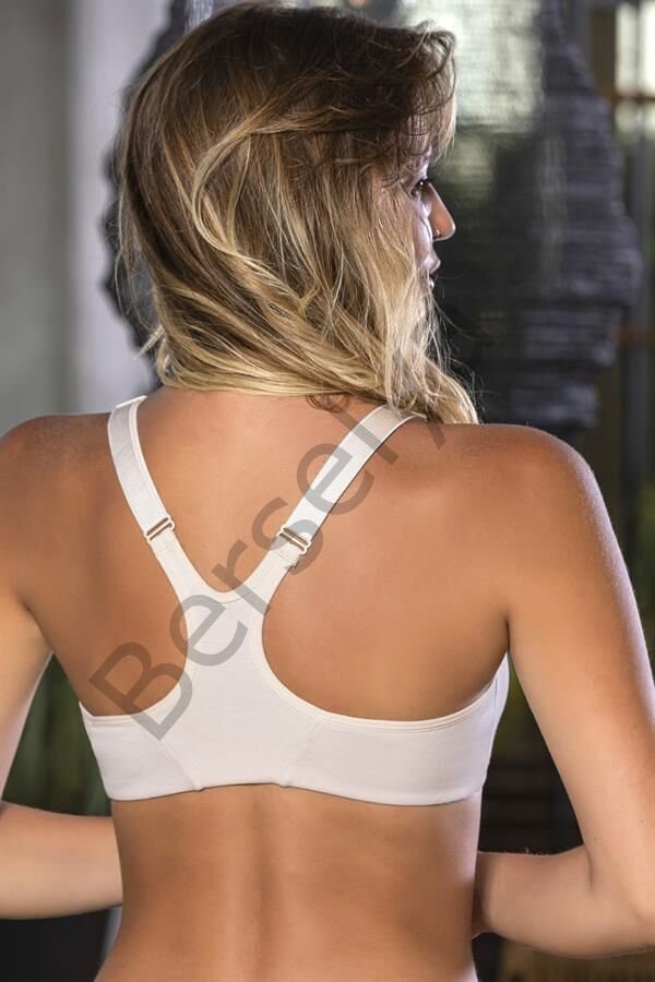 Fermuarlı Pamuklu Sporcu Sütyen Ten (brf1061)