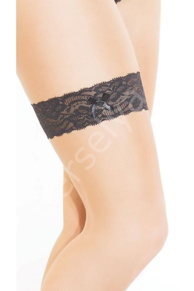 Dantel Şık Bacak Bantı Siyah  80825
