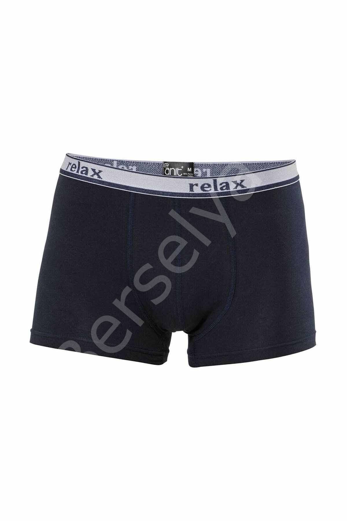 Relax Pamuklu Esnek Erkek  Boxer Lacivert - 1268a