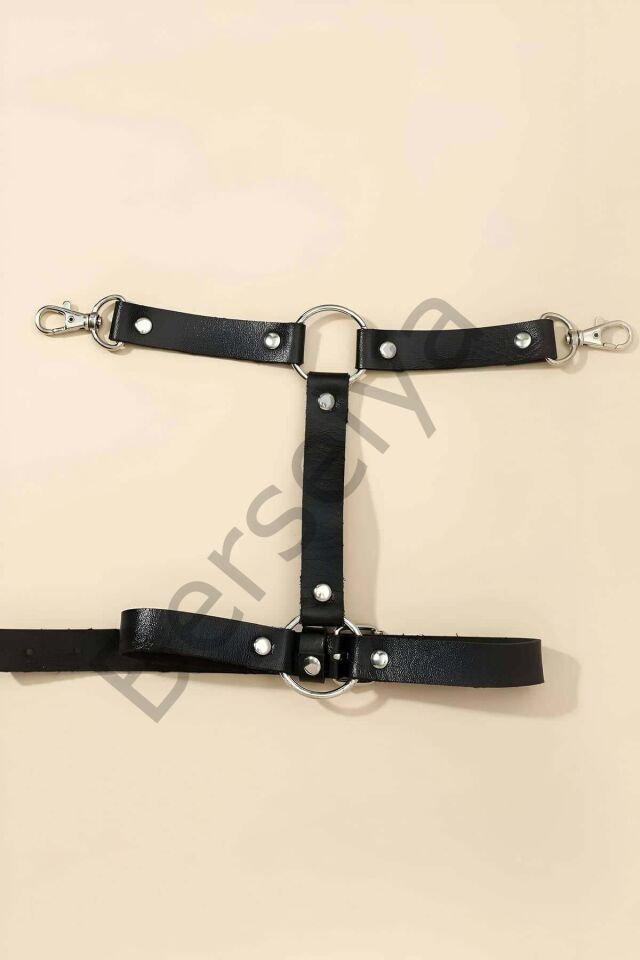 Tek Bacak Deri Jartiyer Harness - Brf962