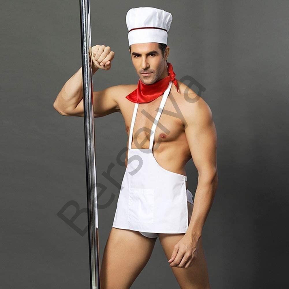 Beyaz Önlüklü Fantezi Erkek Kostüm