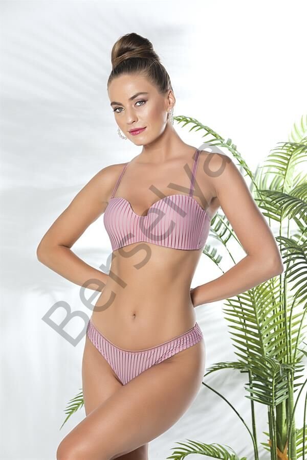 Straplez Lotus Sütyen Ve Slip Külot Takım Pembe (brf31761)