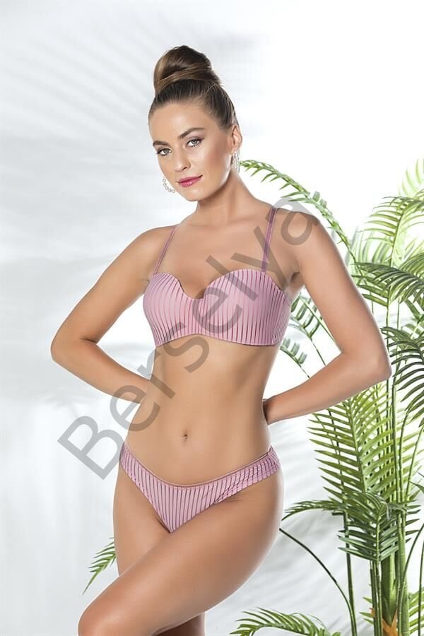 Straplez Lotus Sütyen Ve Slip Külot Takım Pembe (brf31761)