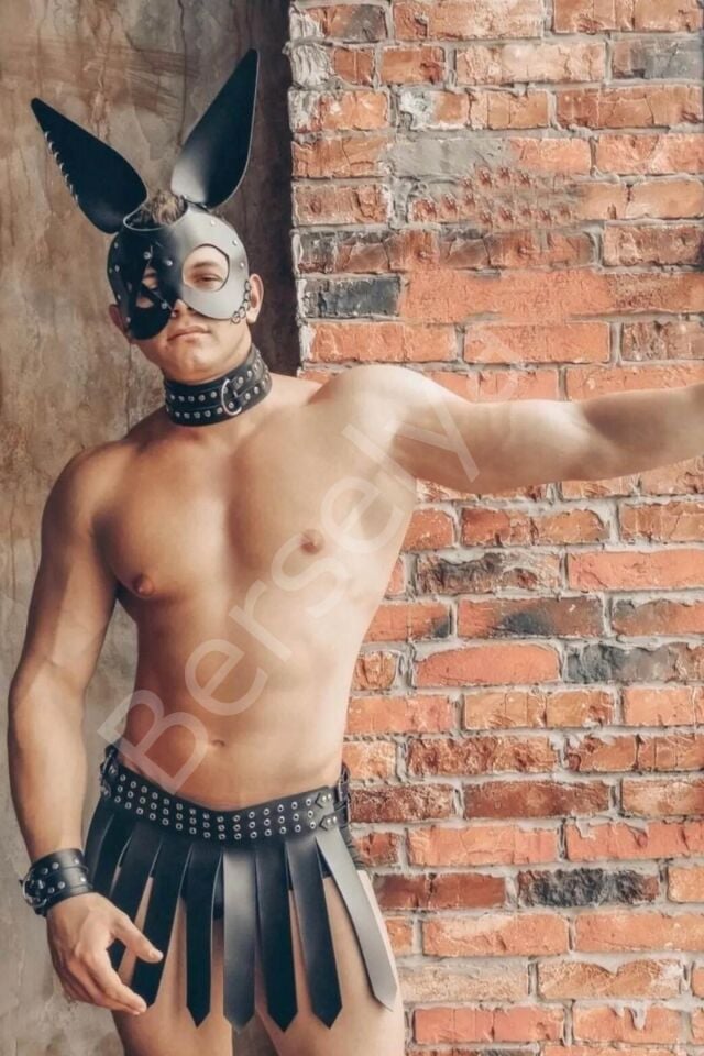 Siyah Erkek  Harnes Gladyatör Kostüm Gd-88001