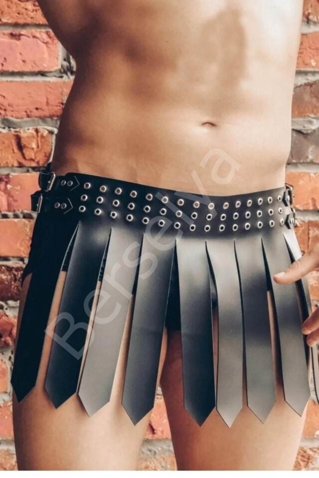 Siyah Erkek  Harnes Gladyatör Kostüm Gd-88001