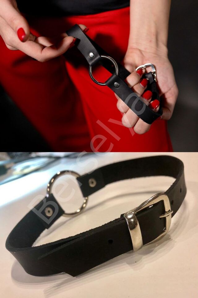 Boyundan Bağlamalı Deri Sexi Aksesuar H09