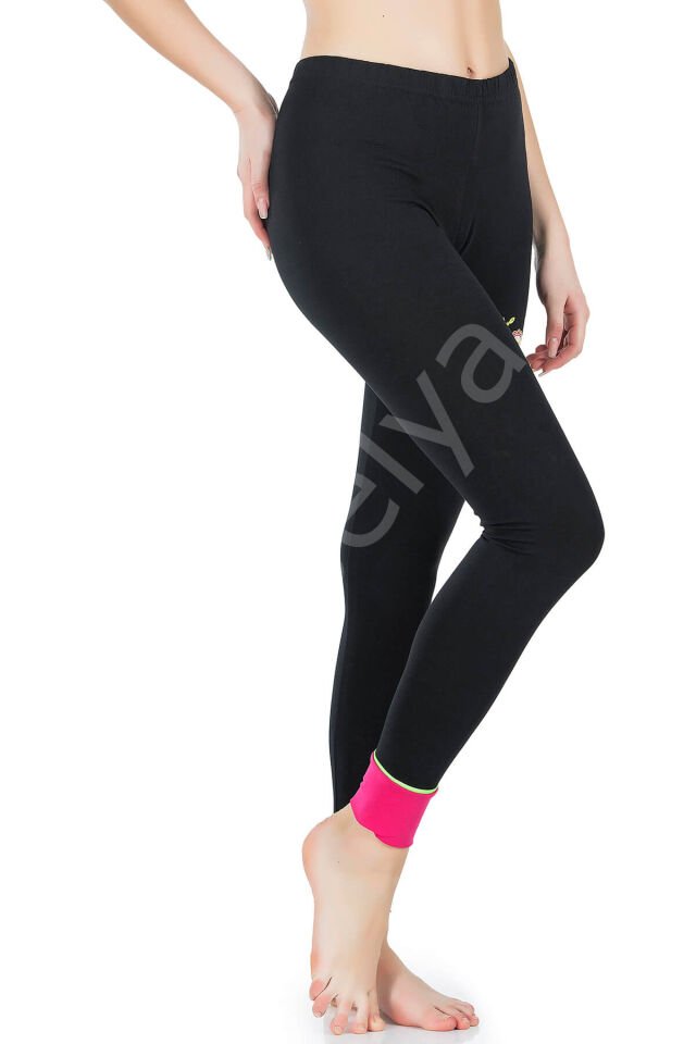 Baskılı Yüksek Bel Kadın Tayt 0538