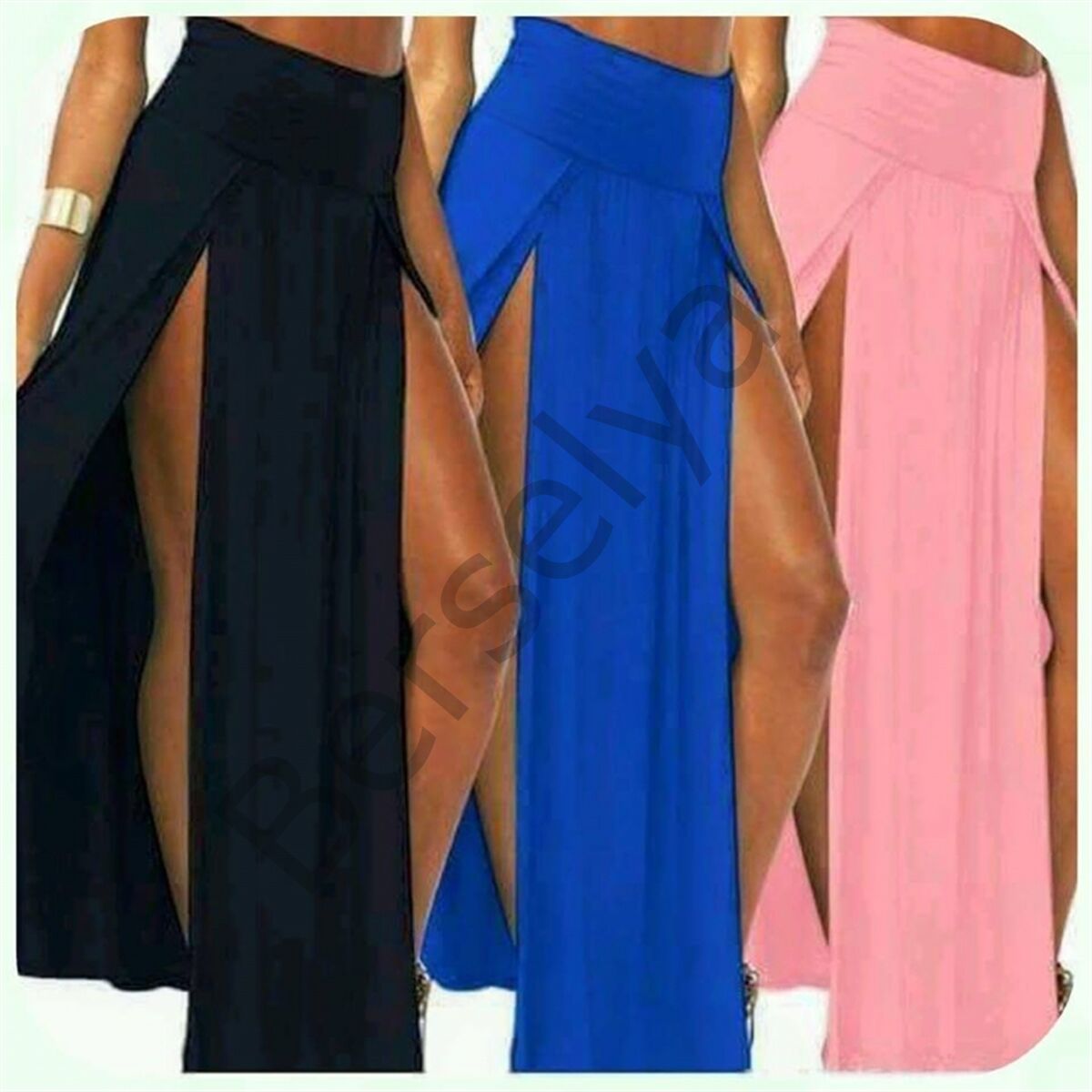 B101055 Uzun Derin Yırbrfaçlı Etek