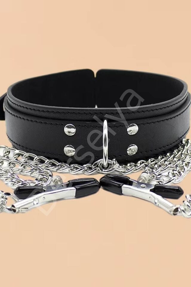 Siyah Tasmalı Göğüs Ucu Sıkıştırıcı Nipple Clamp Gd-8092