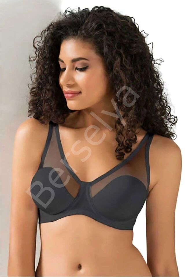 Tül Kaplı Soft C-cup Sütyen Kadın 9200