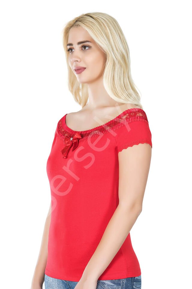 Dantelli Kadın Tişört 259