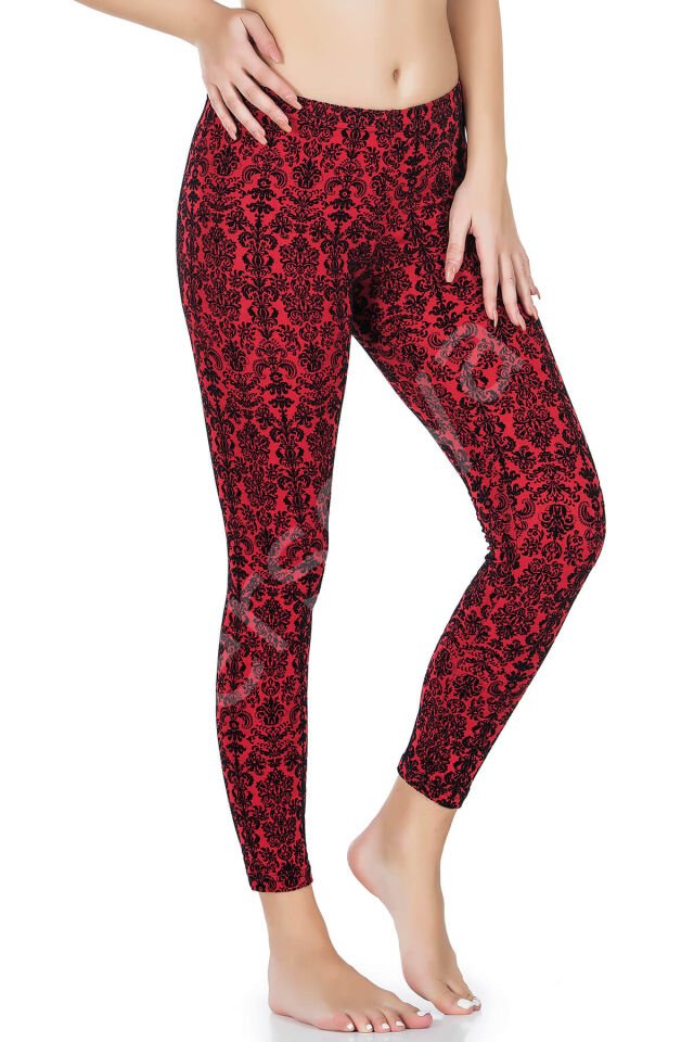 Varak Desenli Kadın Tayt 457