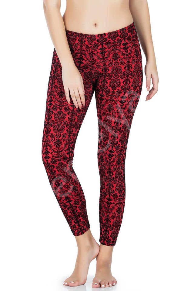 Varak Desenli Kadın Tayt 457