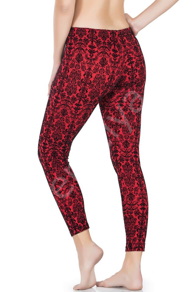 Varak Desenli Kadın Tayt 457