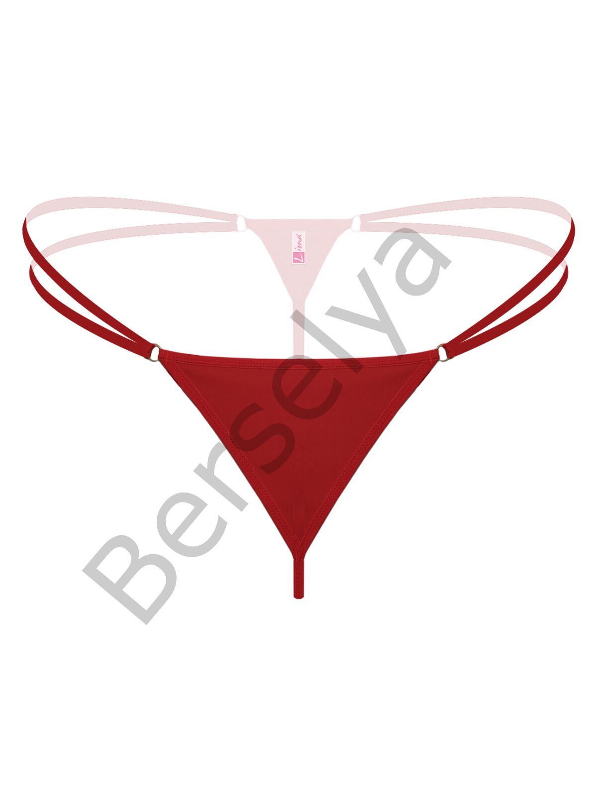 Lastikli Kırmızı Büyük Beden G String Tanga