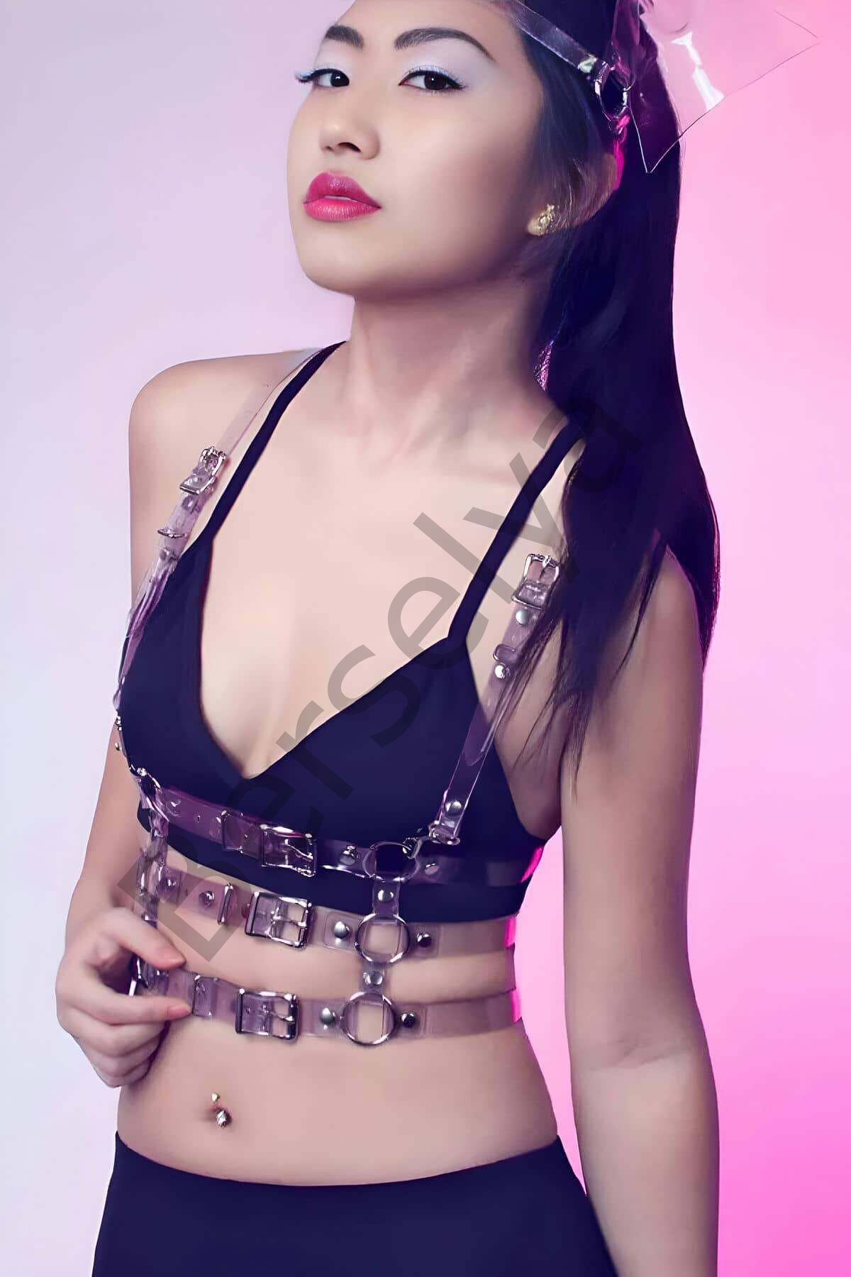 Omuzdan Askılı Şeffaf Elbise Kemeri, Crop Kemeri, Bluz Kemeri - Brf1058