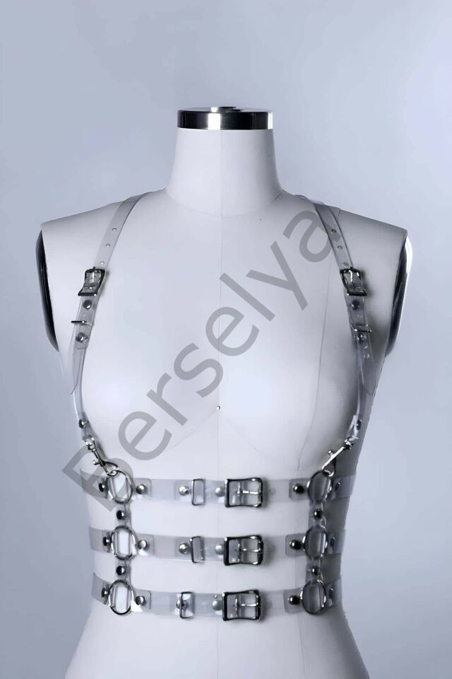 Omuzdan Askılı Şeffaf Elbise Kemeri, Crop Kemeri, Bluz Kemeri - Brf1058