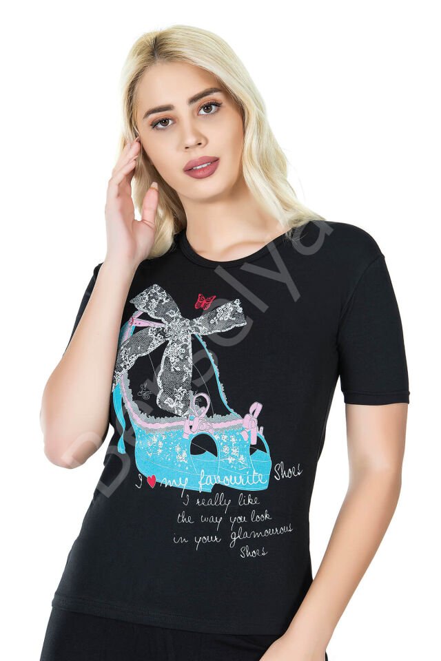 Baskılı Kadın Tişört 275