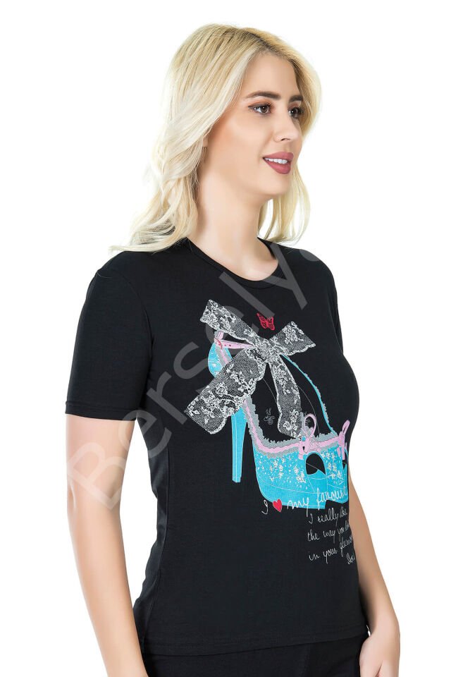 Baskılı Kadın Tişört 275