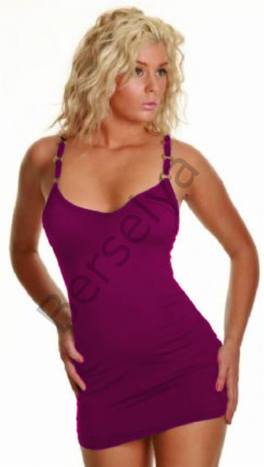 B060822 Metal Askılı Seksi Elbise