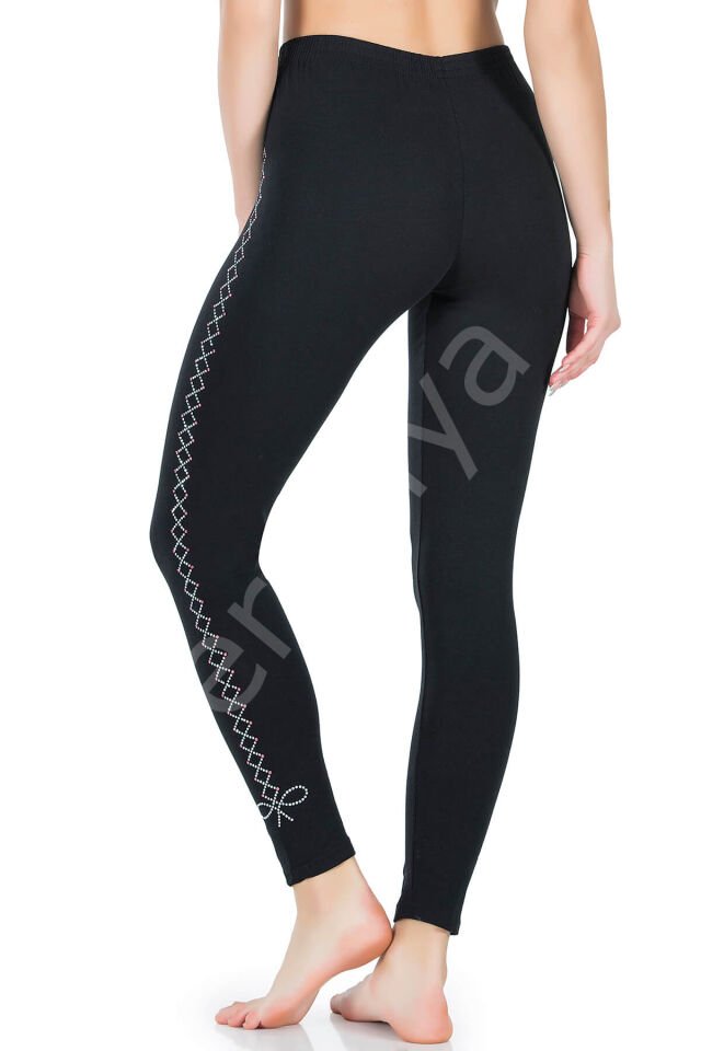 Desenli Uzun Kadın Tayt 433