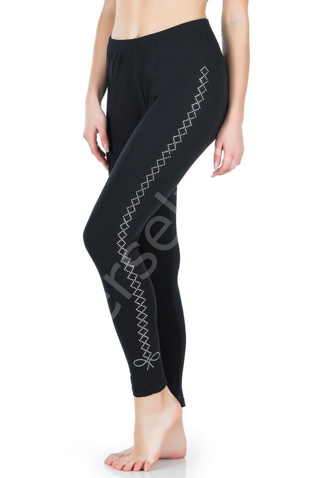 Desenli Uzun Kadın Tayt 433