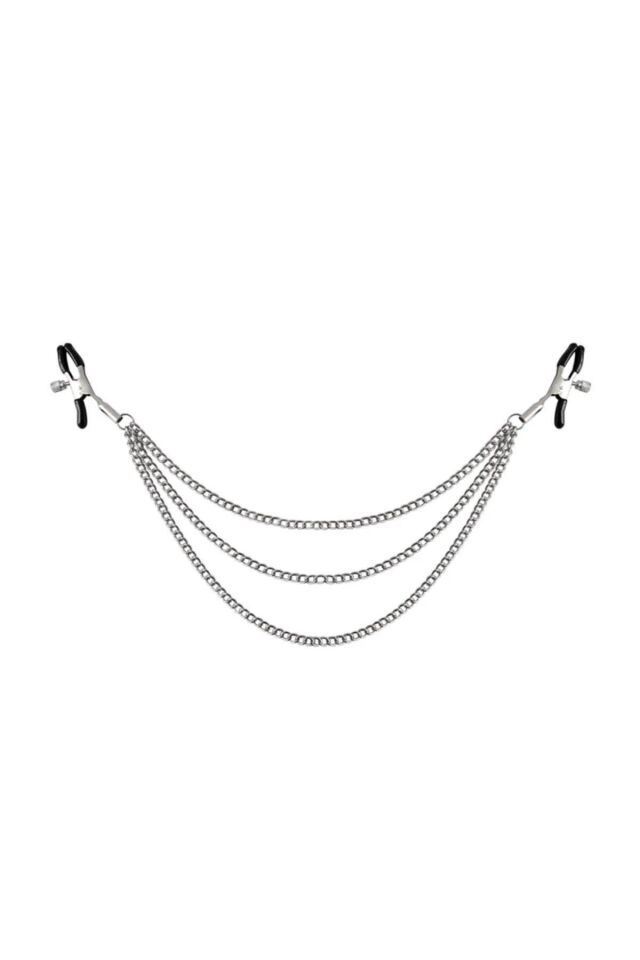 Siyah Fantezi Göğüs Ucu Sıkıştırıcı Nipple Clamp Gd-8091