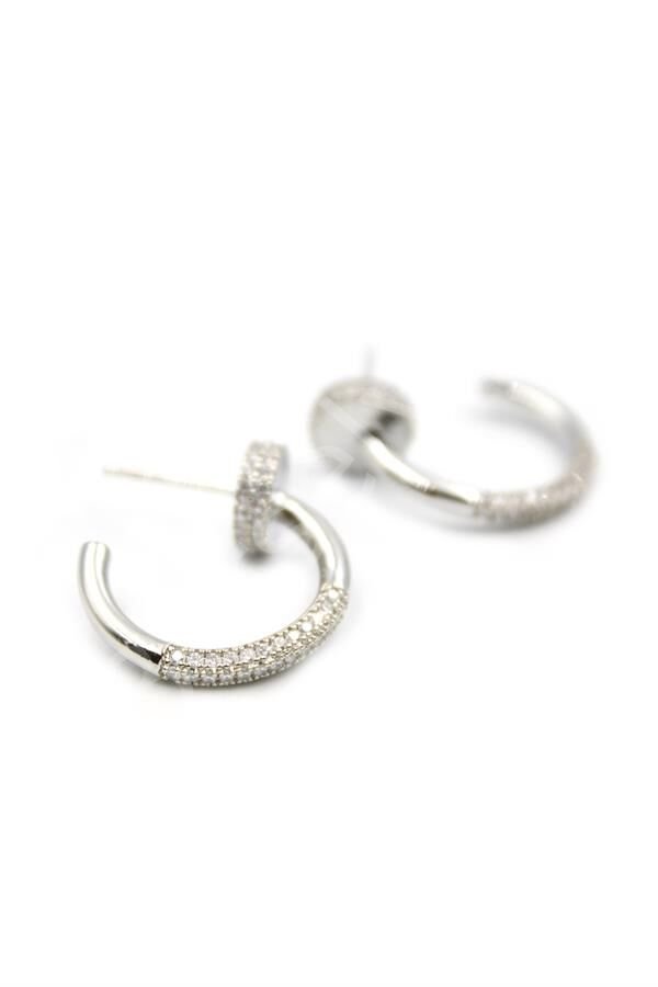 Çivi Küpe - Gümüş