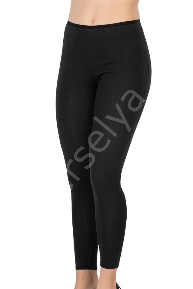 Siyah Emay 1434 Modal Cotton Termal Tayt