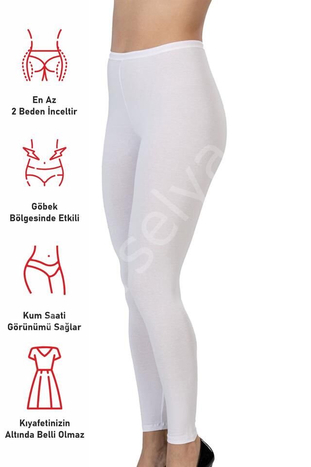 Beyaz Emay 1432 Modal Cotton Uzun Tayt