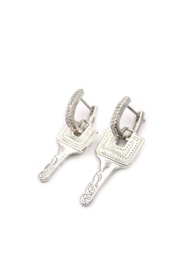 Anahtar Küpe - Gümüş