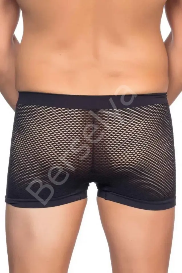 Siyah  2106 Fileli Soft Erkek Boxer